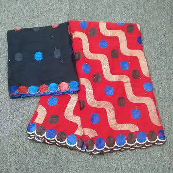 

African Lace Fabric High Quality Swiss voile Lace In Switzerland 100% Cotton Embroidery Lace Fabric 5+2 Yards/Set! LYF7231