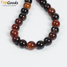 TopGoods натуральный коричневый Мечта Агат 20 мм большой размер Круглый свободный камень DIY ожерелье с подвесками браслет ювелирные изделия серьги аксессуар