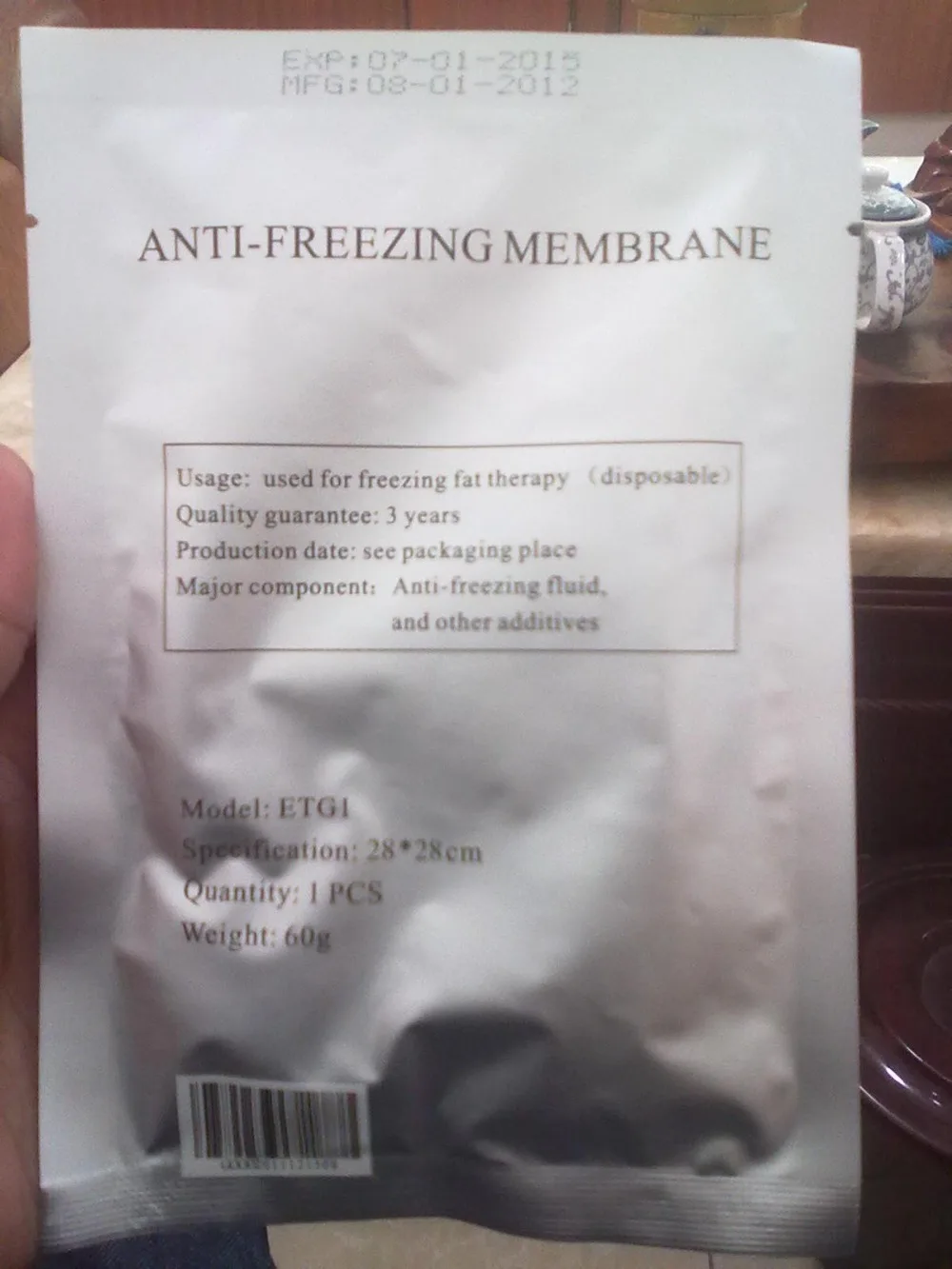 100 шт. антифризная Мембрана для замораживания жира терапия охлаждающие прокладки морозоустойчивая пленка