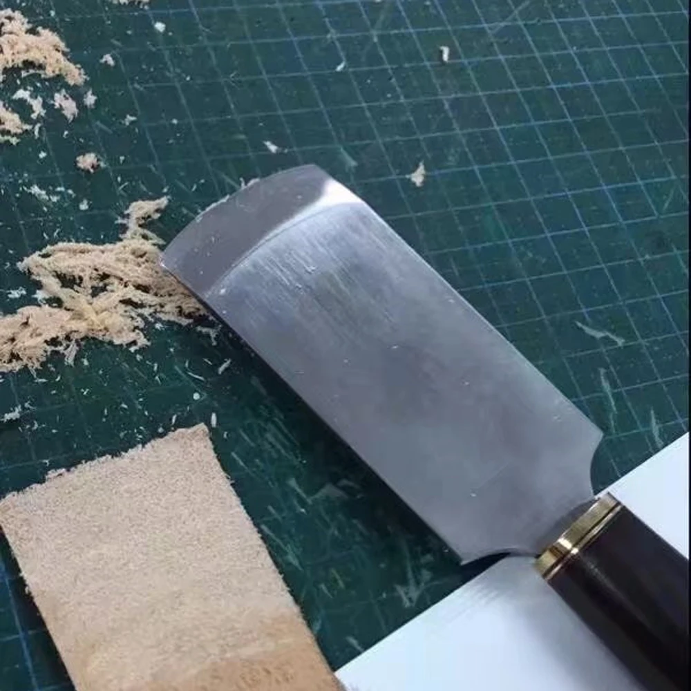 

customized handmade leather skiver cutter knife quality sharp blade hand tool
