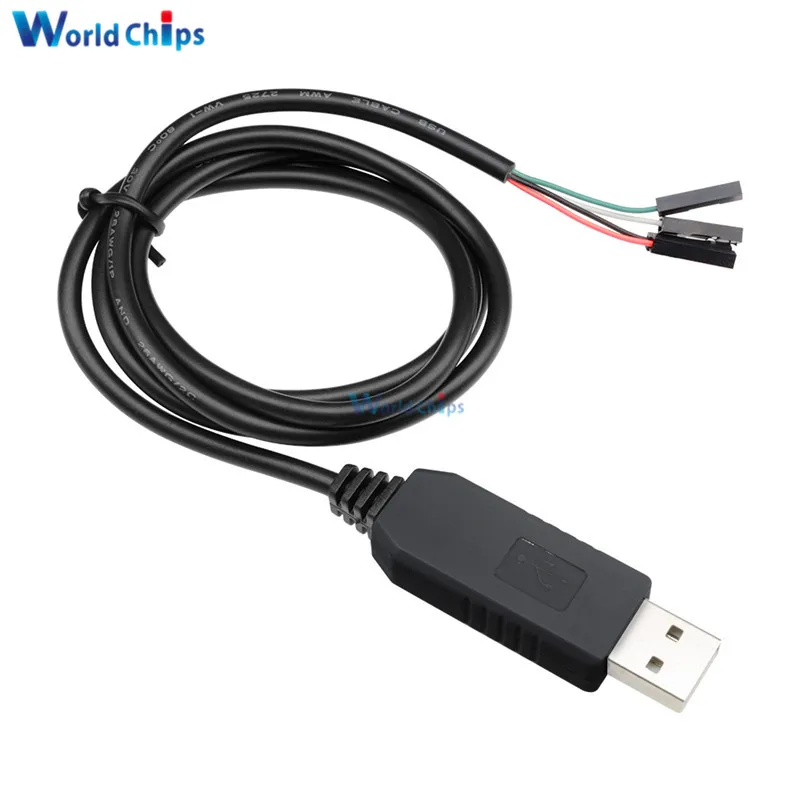 Модуль кабеля преобразователя PL2303 PL2303HX USB в UART TTL 4 p 4-контактный RS232 конвертер