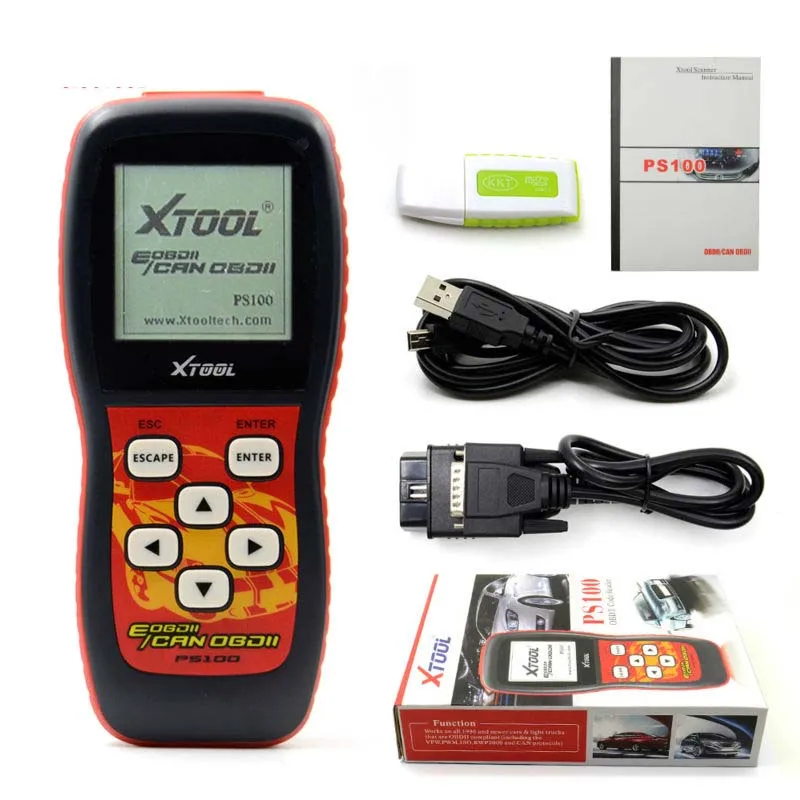 Original XTOOL PS100 Professional Diagnostic Scan Tool CAN OBD2 OBD