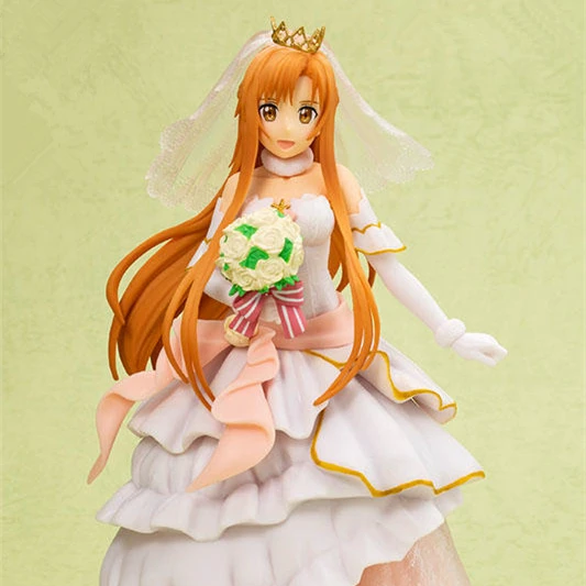 one pc original EXQ japanese Sword Art Online Asada figure Shino
Wedding dress anime action model toys bulk cargo no box