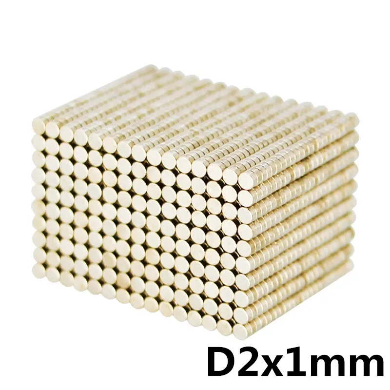 

150pcs/lot 2 x 1 mm N35 Rare Earth Round Neodymium Magnets Super Strong Craft Magnet