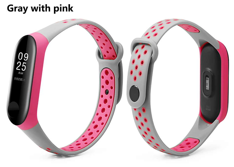 Gray with pink