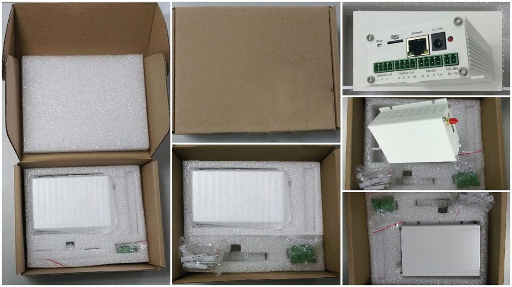 package of Upgrade wireless wifi ip boxs support wifi,cable connection SIP video door phone Remote unlocking wired digital intercom systems
