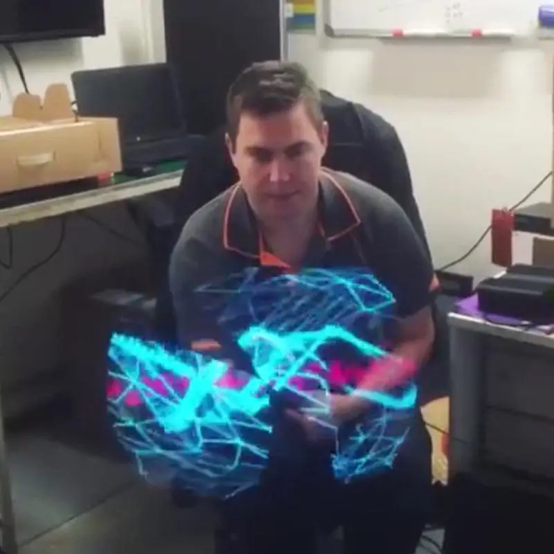 

3D Hologram Advertising Display LED Fans Holographic Imaging Naked Eye 150 Indoor Shops, Bar, Restaurant Advertising LED Fans