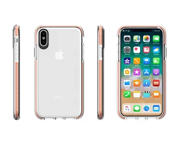 

Stand case Silicone Edge Color for Apple IPhone XS Max Salmon