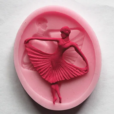 

New 3D Dancing Girl Shaped Silicone Cookie Biscuit Mold