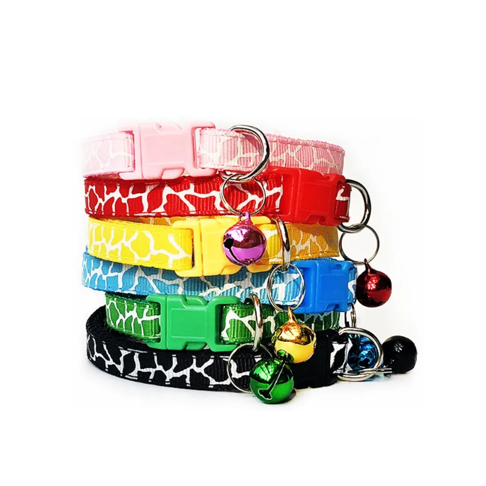 

Easy Wear Cat Dog Collar With Bell Adjustable Buckle Dog Collar Cat Puppy Pet Supplies Cat Dog Accessories Small Dog