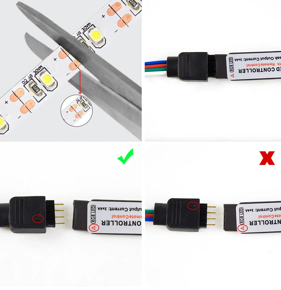 DC5V RGB USB Светодиодная лента светильник SMD 3528 Водонепроницаемая светодиодная лента 0,5 м 1 м 2 м 3 м 4 м 5 м ТВ ПОДСВЕТКА декоративная лампа с пультом дистанционного управления