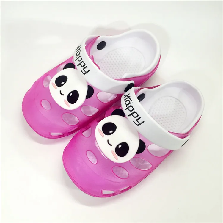 KINE PANDA Children Shoes Girls Slippers Boys Clogs Sandals Kids Indoor Bathroom House Shoes Outdoor Beach Garden Shoes 1-7T