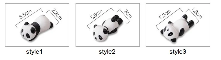 100pcs Ceramic Panda Chopsticks Stand Holder Porcelain Spoon Fork Knife Rest Rack Restaurant Table Desk Decor | Дом и сад