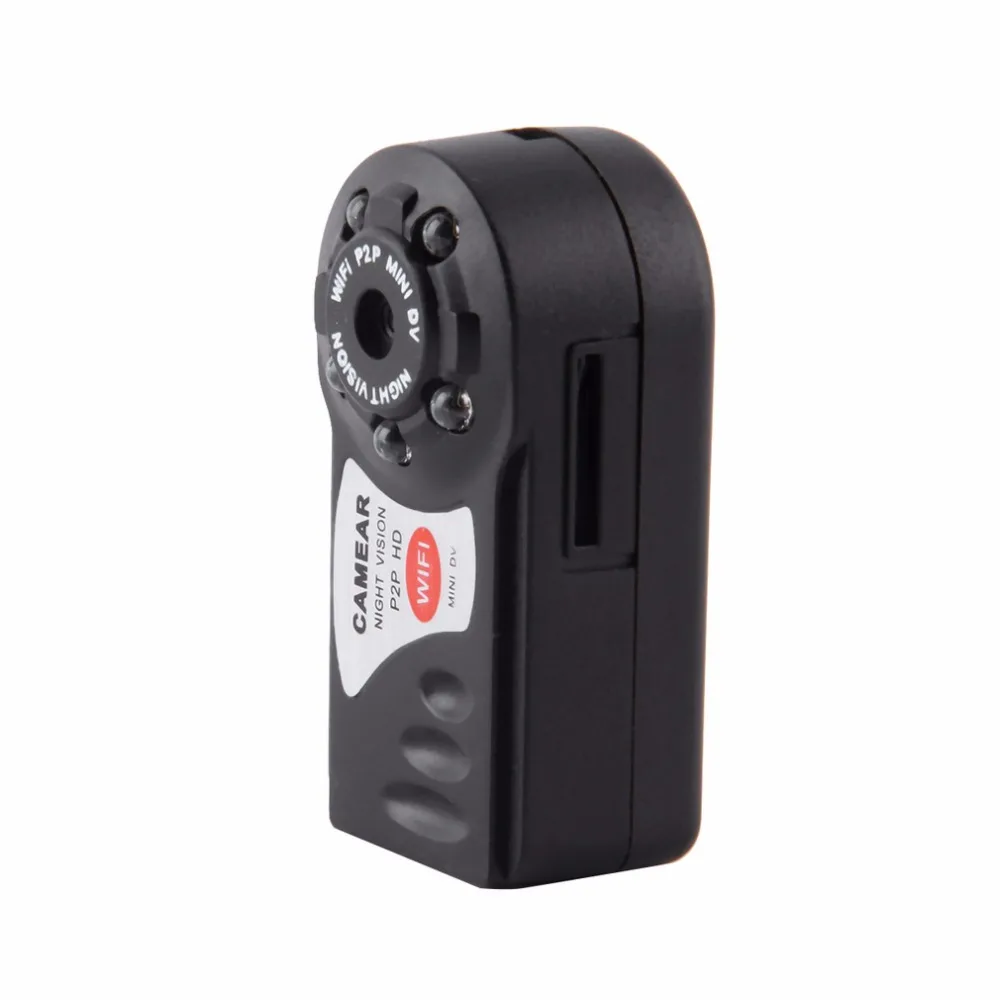 Q7 Мини Wifi DVR Беспроводная IP видеокамера камера инфракрасного ночного видения камера обнаружения движения Встроенный микрофон