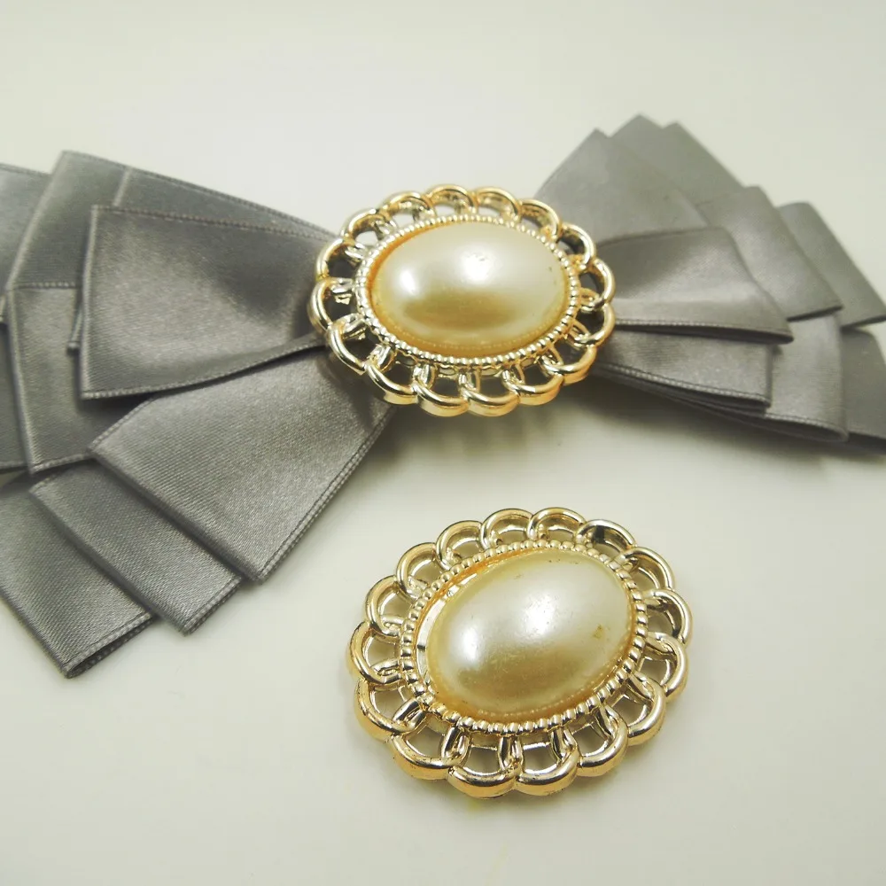 uv plated gold ribbon buckles 40/32mm, 10pcs rope slider for bow