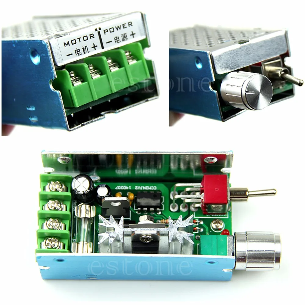 

DC 12V40V PWM Large Torque Motor Speed Controller Reversible Control Switch Nice Gifts