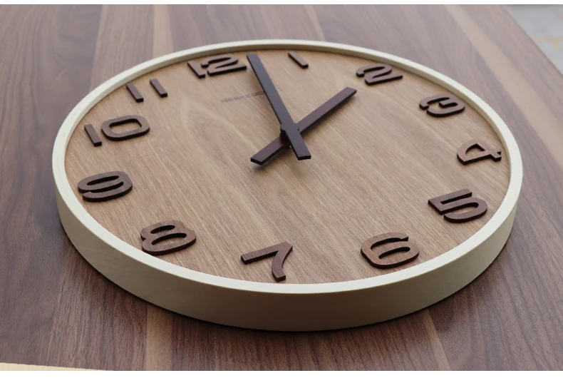 Бесшумные часы для гостиной деревянные часы мебель для спальни Ретро креативный стол