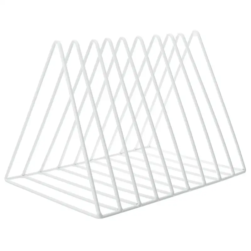 الحديد رف مجلة عرض موقف الصحف التخزين رف خمر المنظم التخزين حامل مكتب ديكور رف كتب الدفتين