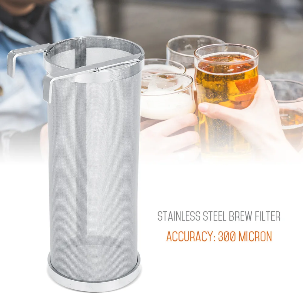 300 Micron Stainless Steel Homemade Brew Beer Hop Mesh Filter Strainer