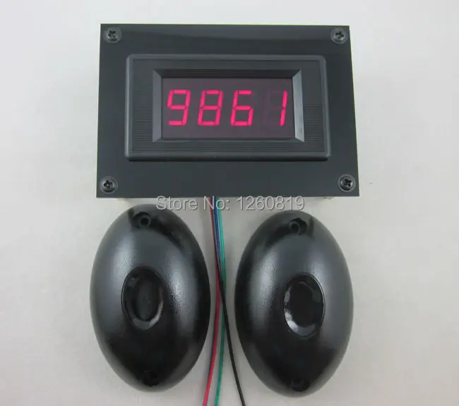 

12V 4 Digital Red LED People Count Counter+Photoelectric Infrared Detector Sensor Store Ferramentas Tools Herramientas
