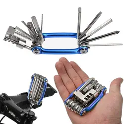 Многофункциональный инструмент для ремонта велосипеда прочный стальной гаечный ключ 11 в 1 ремонтный инструмент дорожный MTB велосипед