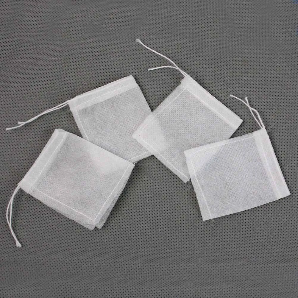 Teabags 100Pcs/Lot 5 x 7CM Empty Tea Bags With String Heal Seal Filter