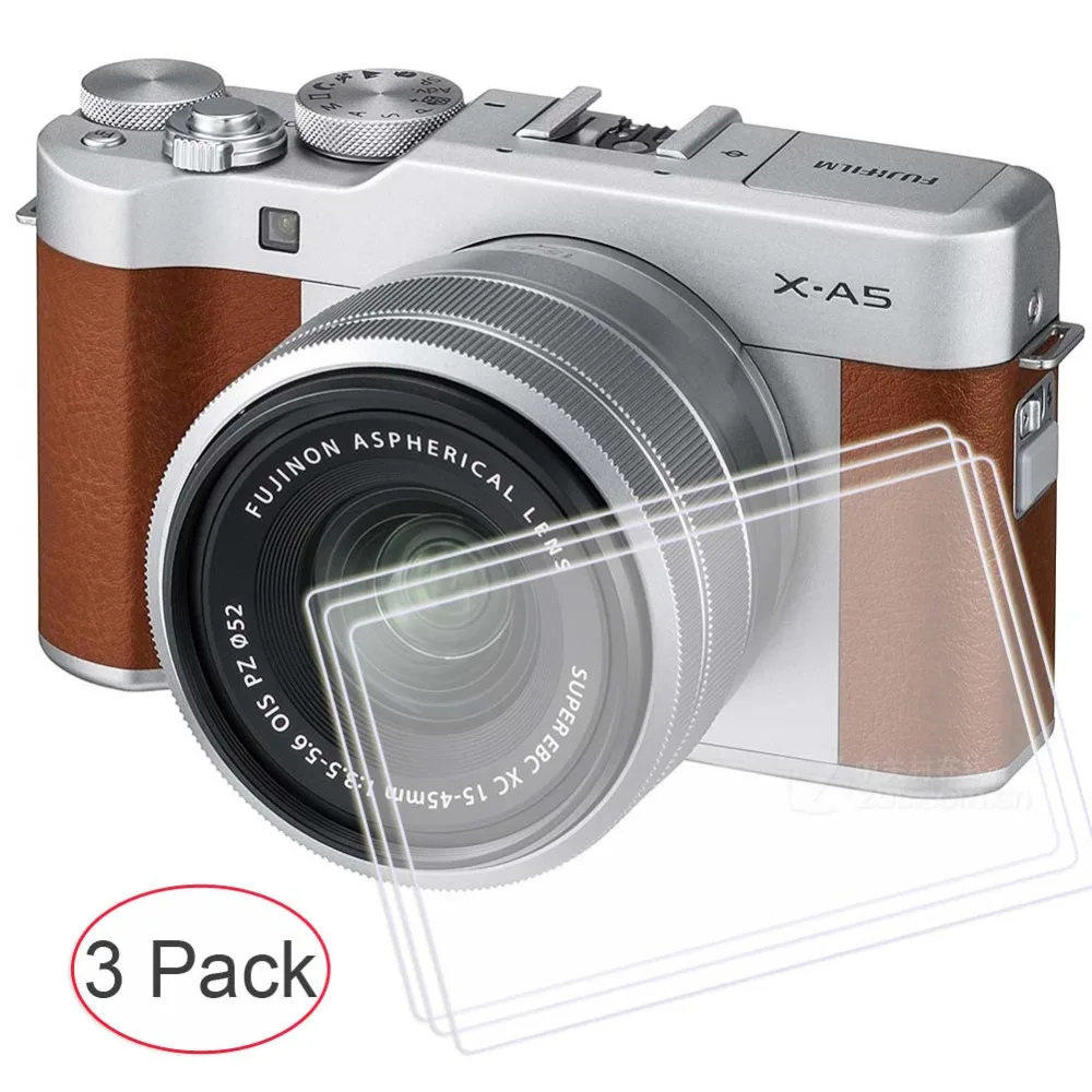 PCTC 3 Packs Camera Screen Protector for Fujifilm X A5 X H1,Anti