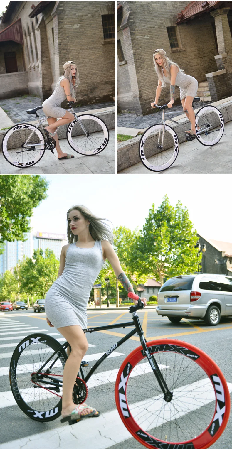 Sale New X-front brand colorful carbon steel 26 inch fixed gear rear pedal brake bicicleta student bike road bicycle 2 Sale New X-front brand colorful carbon steel 26 inch fixed gear rear pedal brake bicicleta student bike road bicycle 2