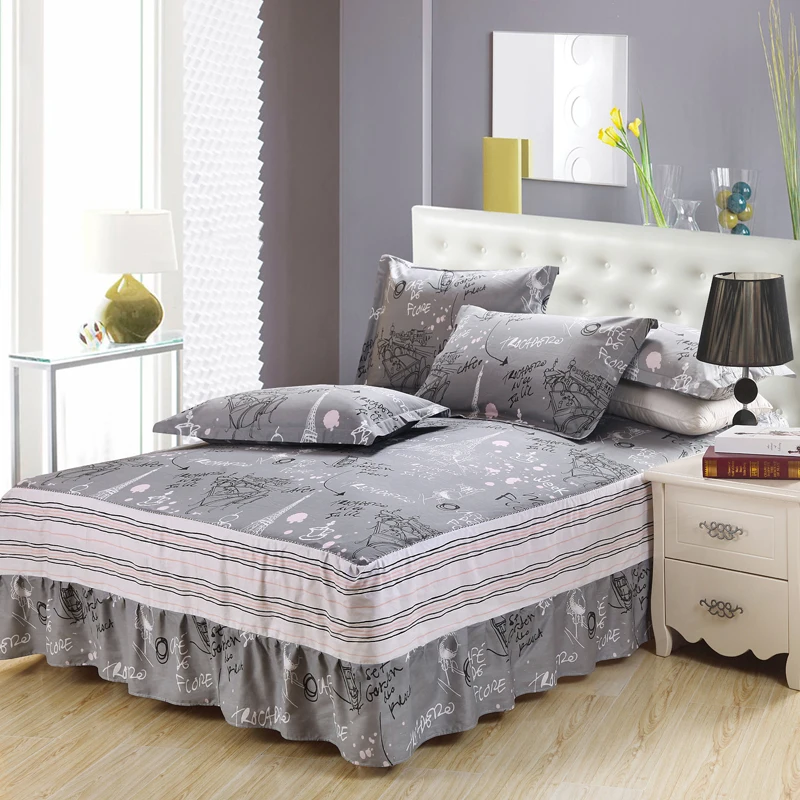 2018 my favorite Yellow pink stripes bedspread 100% cotton ...