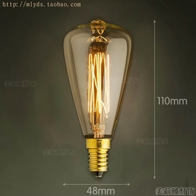 2 шт. 40 Вт E14 220V Ретро лампада Edison лампа LED Bombillas Винтаж светильник - Цена: 466,92 - 521,58 руб. / набор