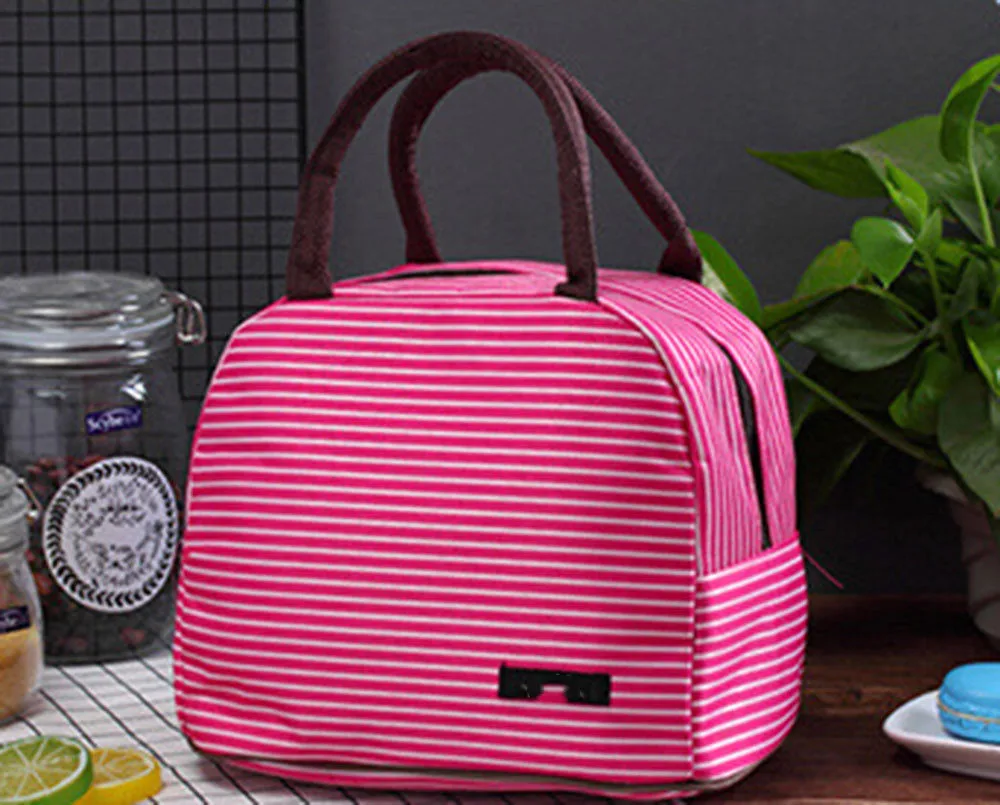 

Fashion Men Women Kids Portable Insulated Thermal Cooler Lunch Box Picnic Case Storage Bag Carry Tote Oxford Waterproof Handbag