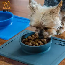 Миски для собак без проливания Нескользящая миска для собак силиконовый коврик миски для кормов миски для домашних животных Водонепроницаемый поднос для собак и кошек