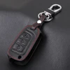 VCiiC – housse de porte-clés à rabat en cuir, noire, style de voiture, pour Hyundai Solaris Verna support pour télécommande 2017, 2022 ► Photo 1/5