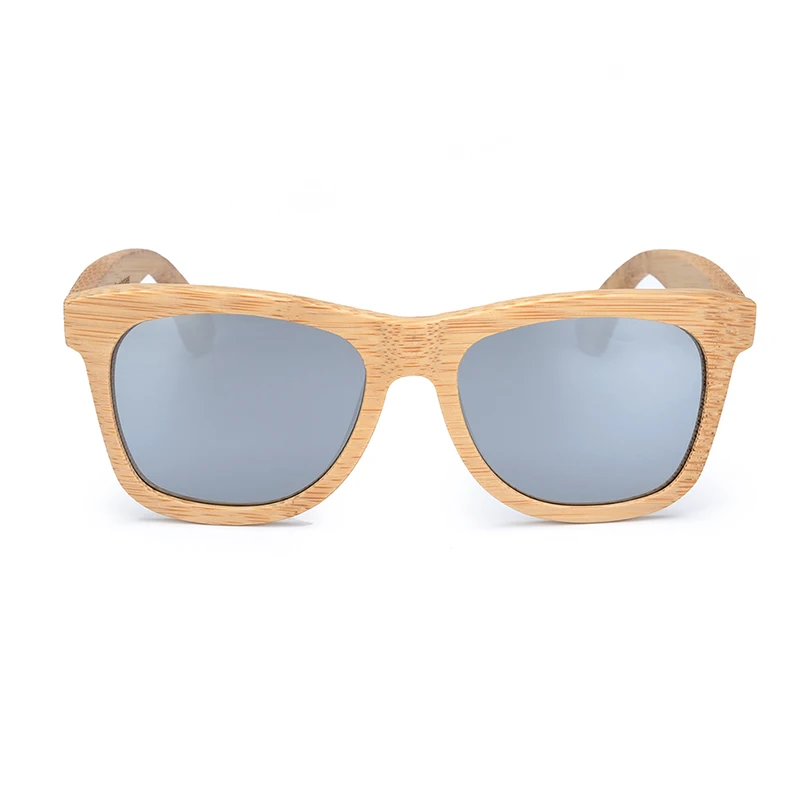 BOBO BIRD Okulary Bamboo солнцезащитные очки для женщин с серебряными поляризованными линзами для мужчин очки узор выгравированы