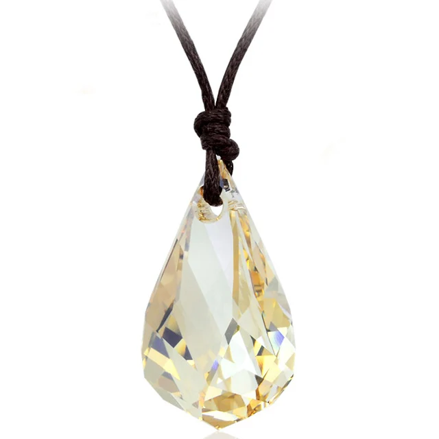 Buy Crystals From Swarovski Long Rope Chain Necklace