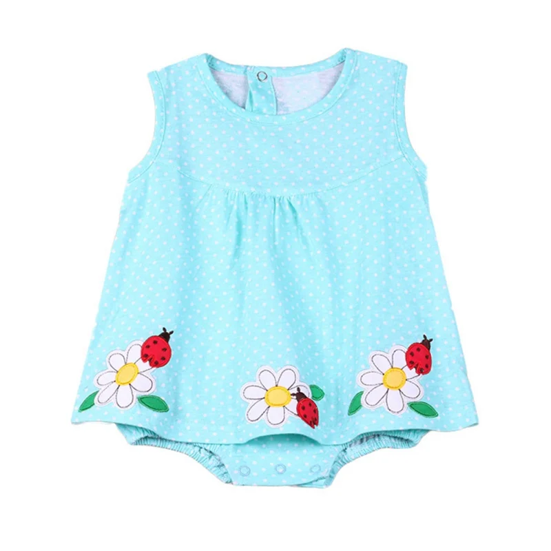 

Baby Girl Rompers Summer Cotton Infant Jumpsuits Roupas Bebes Colorful Cartoon Newborn Princess Skirt Toddler Girls Clothes