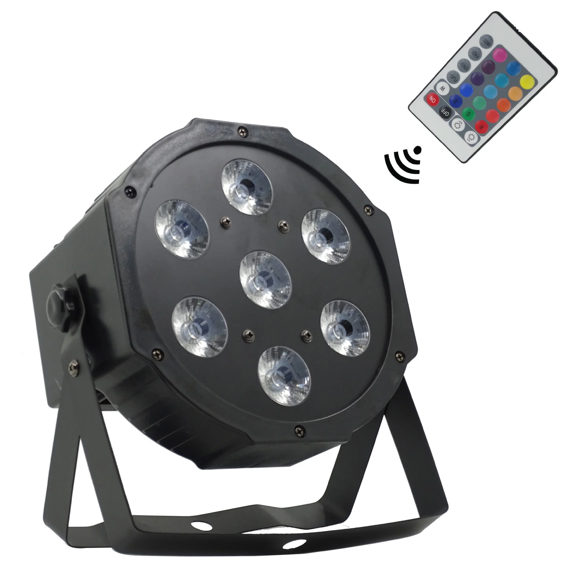 

LED Stage Lights 7X12W 4in1 RGBW Par Light DMX 512 Lamp with Remote Control