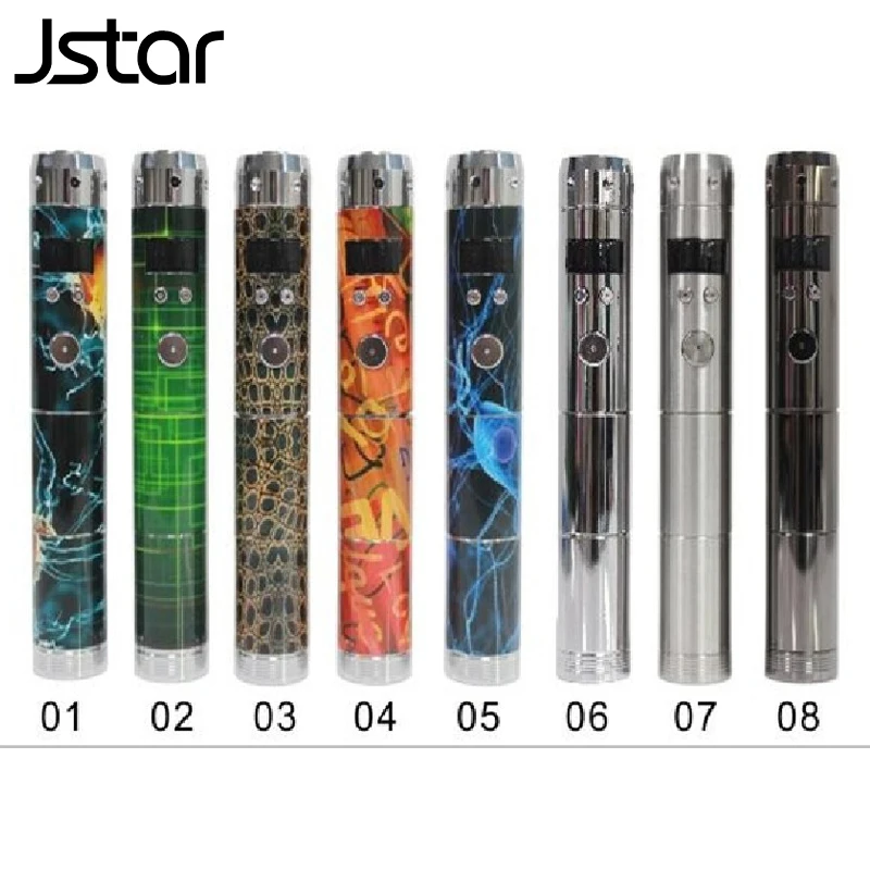 

Jstar V5 Mechanical Mod E Cigarette V5 Battery Body Variable Voltage Mod for Electronic Cigarette LCD Display Colorful Mod