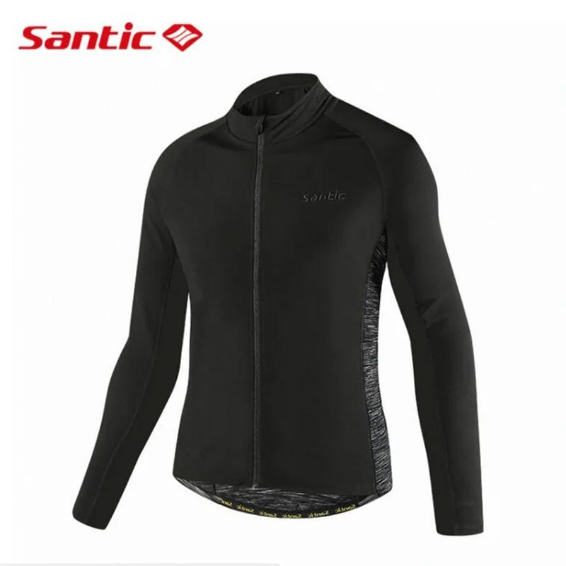 Santic Осенняя зимняя велосипедная куртка мужская с длинным рукавом велосипедная одежда ветрозащитная ветровка пальто Джемперы для езды на горном велосипеде с длинными рукавами