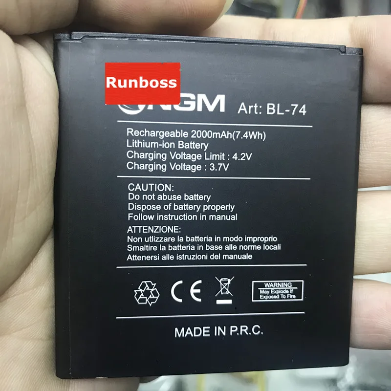 

Runboss Original Quality Battery for NGM BL-74 3.7V 2000mAh