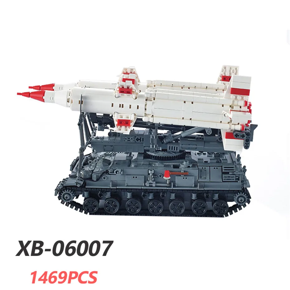 Conjuntos de Veículos Blocos de Construção Xingbao 06006 06007 Armas Militares Série Tanque Missle Blindados Tijolos Moc Juguet 06001 - 06004 06005 18 blindados blocos de construção tijolos moc juguet
