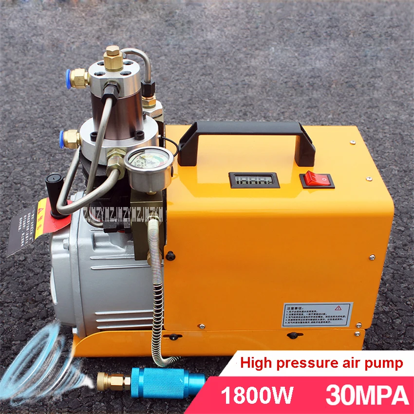 

New Electric Mini Air Compressors 30mpa High Pressure Air Pump Single-cylinder Water Cooing Inflator Air Pump 110V/220V 1800W