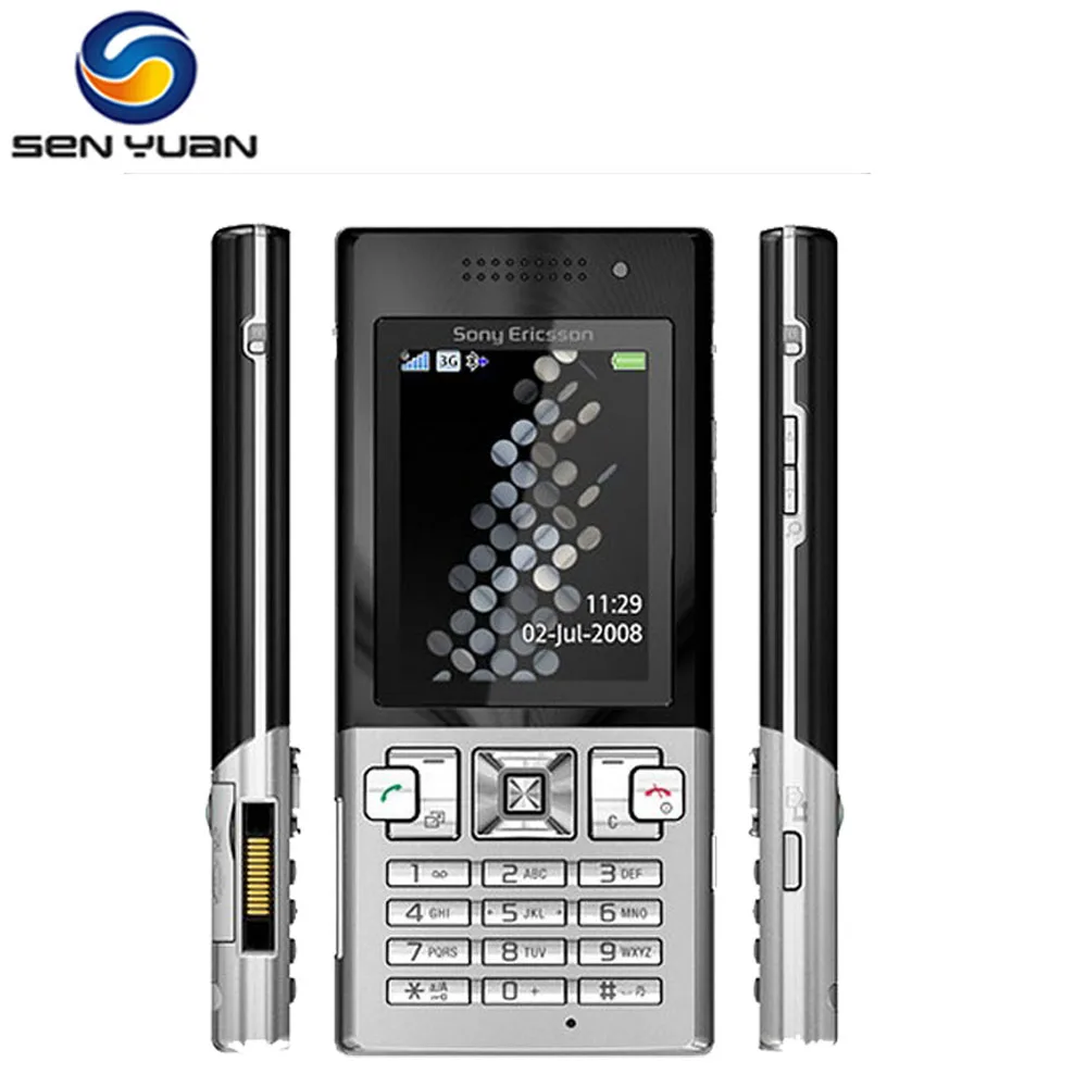 Оригинальный разблокированный сотовый телефон Sony Ericsson T700 мобильный 3G Bluetooth