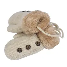 Восхитительные милые теплые флисовые перчатки с героями мультфильмов для маленьких мальчиков и девочек; зимние теплые перчатки для новорожденных; варежки для детей 0-12 месяцев