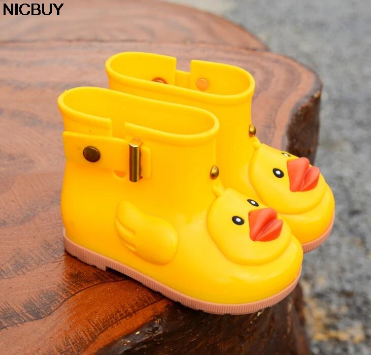 

Brand New Kids Cute Duck Boys Girls Cartoon Rubber Boots Jelly Shoes Children's Waterproof Shoe Baby Non-Slip Rain boots