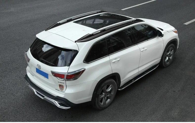 Обновление стилей высокого качества для Toyota Highlander Kluger весы для багажа Бар Багажник На Крышу Продольный брус крыши