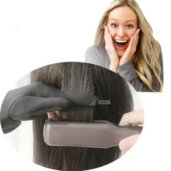 1 пара Выпрямитель для волос перчатка теплозащита для завивки волос Плоские Железные перчатки защита пальцев покрытие Инструменты для