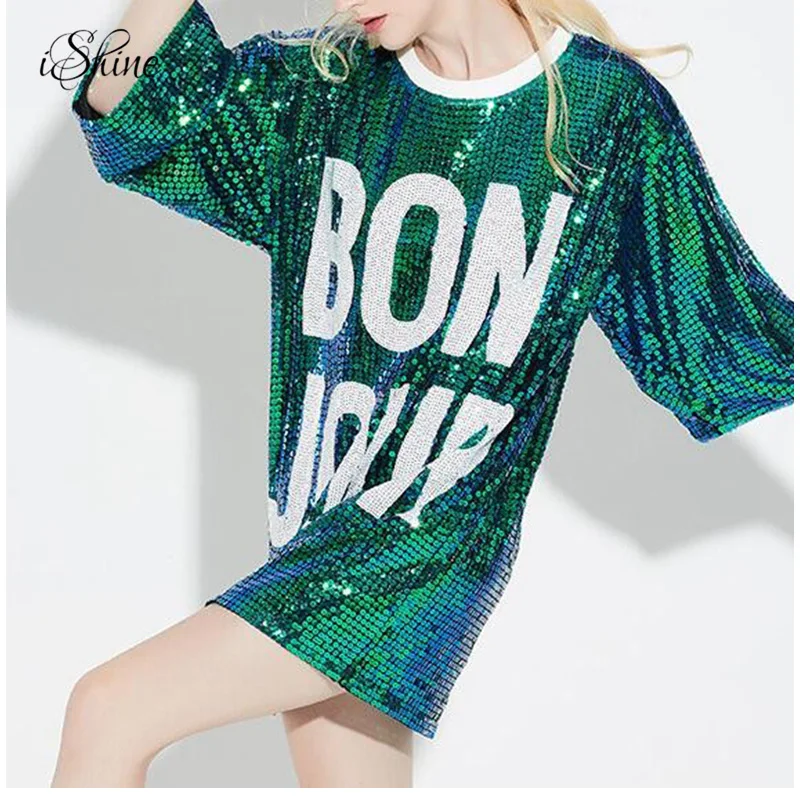 Cheerleader Costumes مطرزة رسالة التشجيع الملابس خطابات يلمع T قميص 3/4 الأكمام قمم المحملة قمصان س الرقبة البسيطة رداء Cheerleader Costumes مطرزة رسالة التشجيع الملابس خطابات يلمع T قميص 3/4 الأكمام قمم المحملة قمصان س الرقبة البسيطة رداء