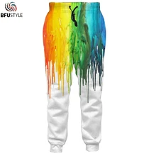 Растекшаяся краска 3D спортивные штаны для мужчин и женщин весна осень брюки Pantalones Hombre повседневные брюки с эластичной резинкой на талии верхняя одежда спортивные брюки