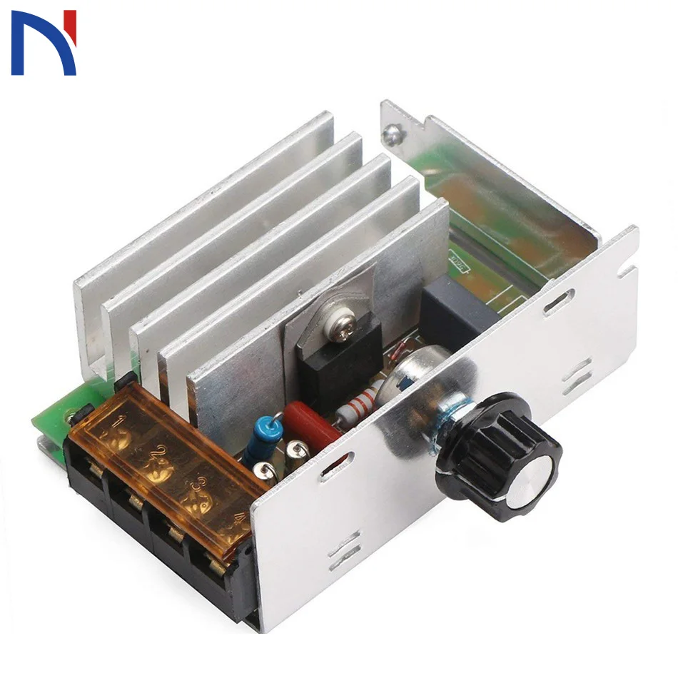 

Motor Speed Controller DROK Motor Control Board AC 110V 4000W Adjustable Voltage Regulator SCR High Power Dimmer Controller